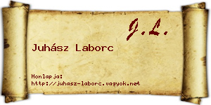 Juhász Laborc névjegykártya