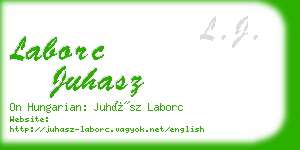 laborc juhasz business card